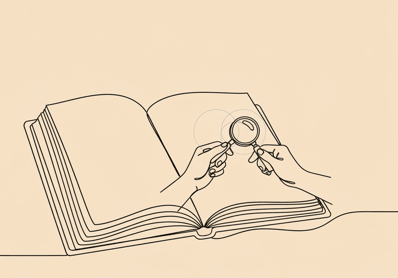 Master BACB 1.06: Documenting Dual Relationships Ethically Minimalist line art illustrating BACB 1.06 ethical documentation with an open notebook, two hands, and overlapping circles, symbolizing the careful recording and distinction of dual relationships and conflicts of interest in compliance.