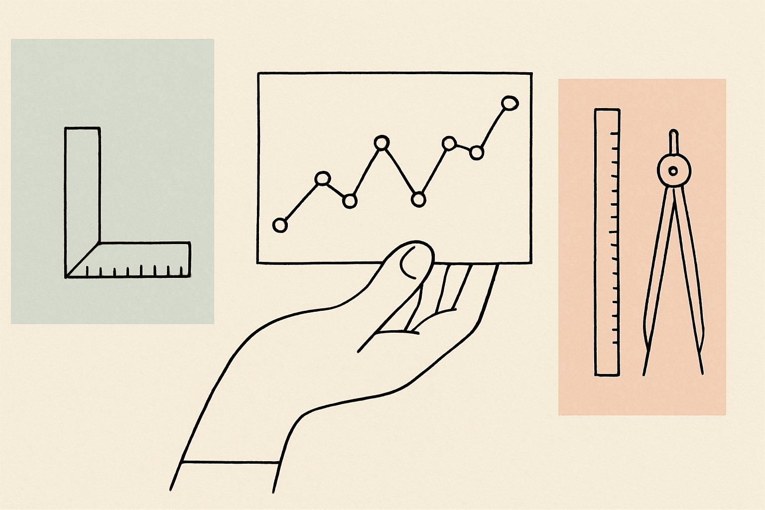 RBT Measurement Study Guide: Master 13 Essential Skills for 2025 Exam Success Line illustration of a hand holding a graph, with geometric measurement icons and pastel accents.